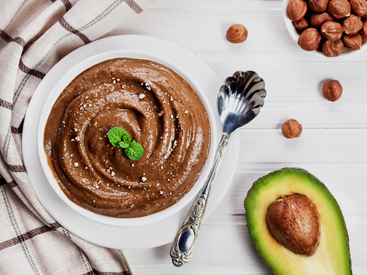 Avocado chocolate pudding