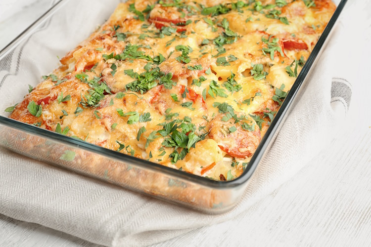 Cheesy Bratwurst Casserole