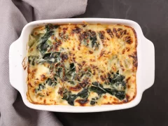 creamed spinach leek casserole