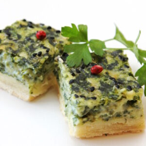 Spinach cheese squares