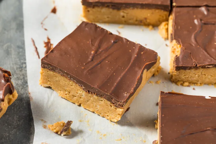 Chocolate peanut butter squares