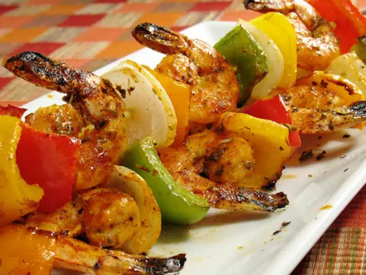 shrimp kabobs